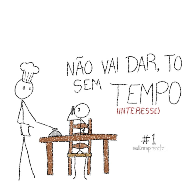 👉 O verdadeiro valor do tempo: como parar de desperdiçar a vida antes que seja tarde demais stick respondendo que não tem tempo para jantar com sua mãe