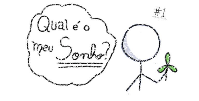 Pessoa pensando qual é o meu sonho?