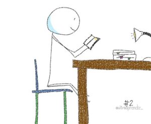 Pessoa estudando lendo um livro