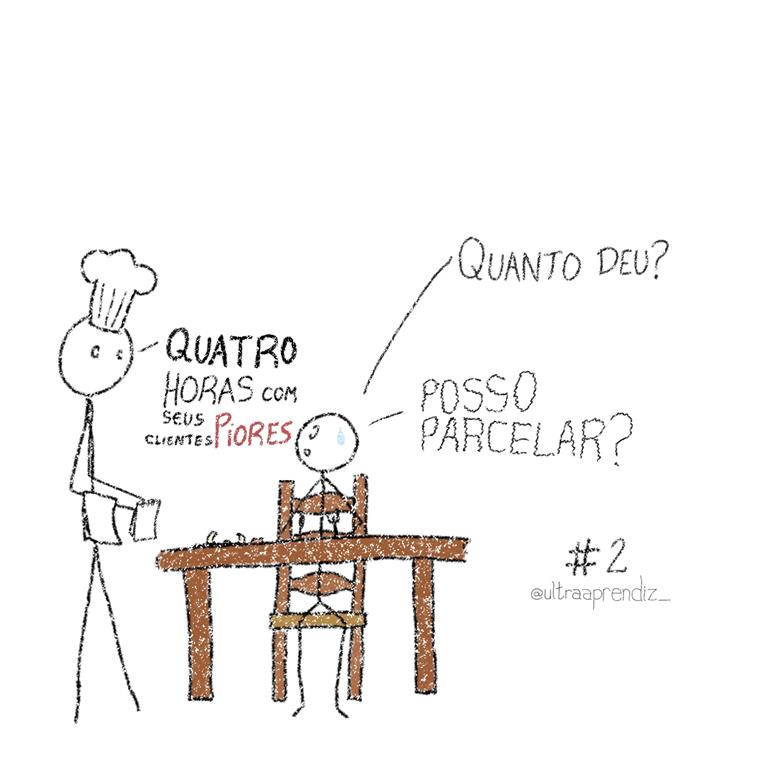 👉 O verdadeiro valor do tempo: como parar de desperdiçar a vida antes que seja tarde demais stick perguntando quanto deu sua refeição, o outro respondendo "4 horas com seus piores clientes"
