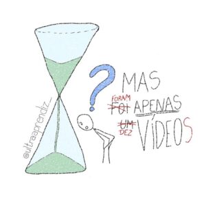 👉 O verdadeiro valor do tempo: como parar de desperdiçar a vida antes que seja tarde demais Boneco stick vendo seu tempo ir embora após desperdiçá-lo com vídeos