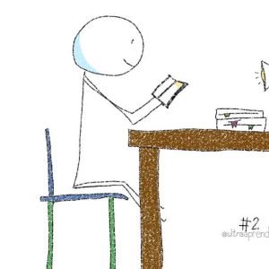 Pessoa estudando lendo um livro